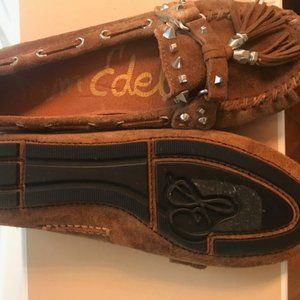 Sam Edelman Suede Leather studded moccasins. Jalen